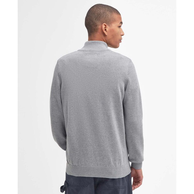Barbour Cotton Half Zip Knitted Jumper image number 1